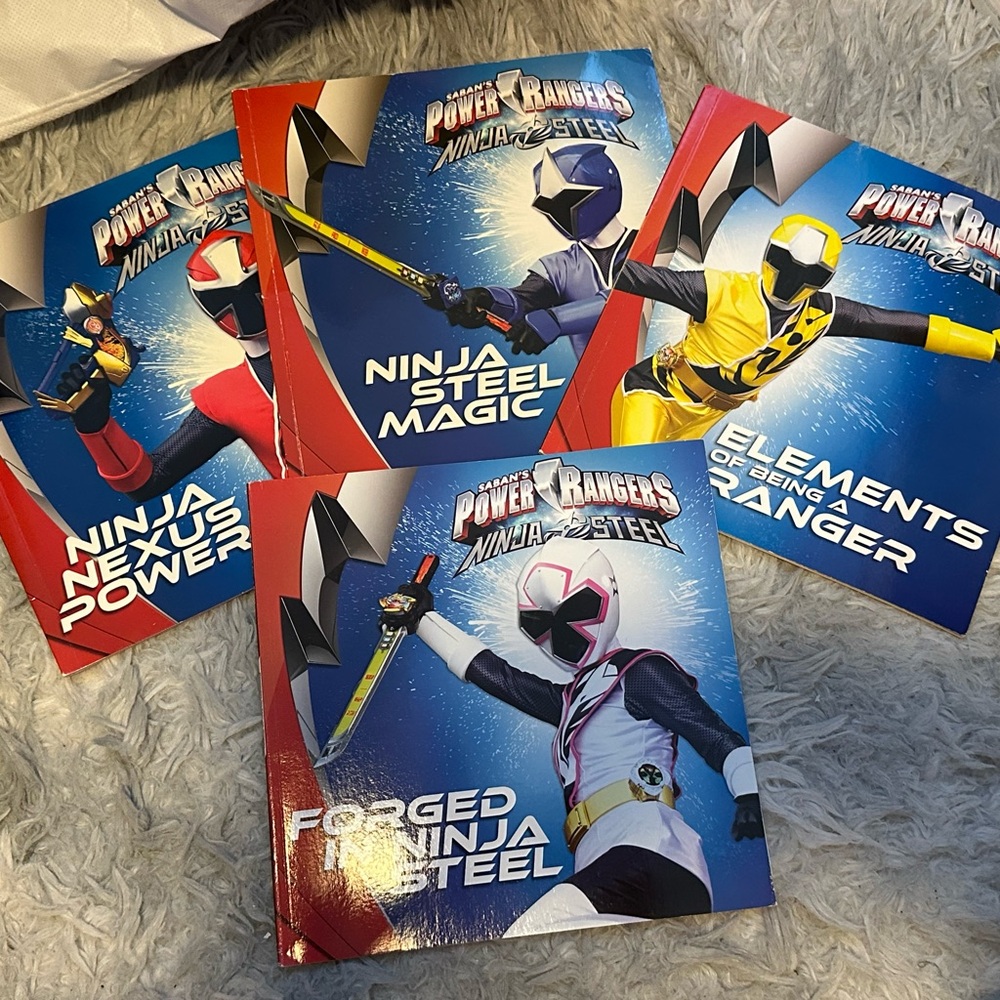 Power Rangers Ninja Steel Paperback Book Set